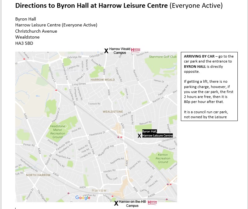 byron hall info by car