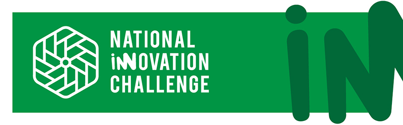 National Innovation Competition banner with pinwheel icon and large INN.